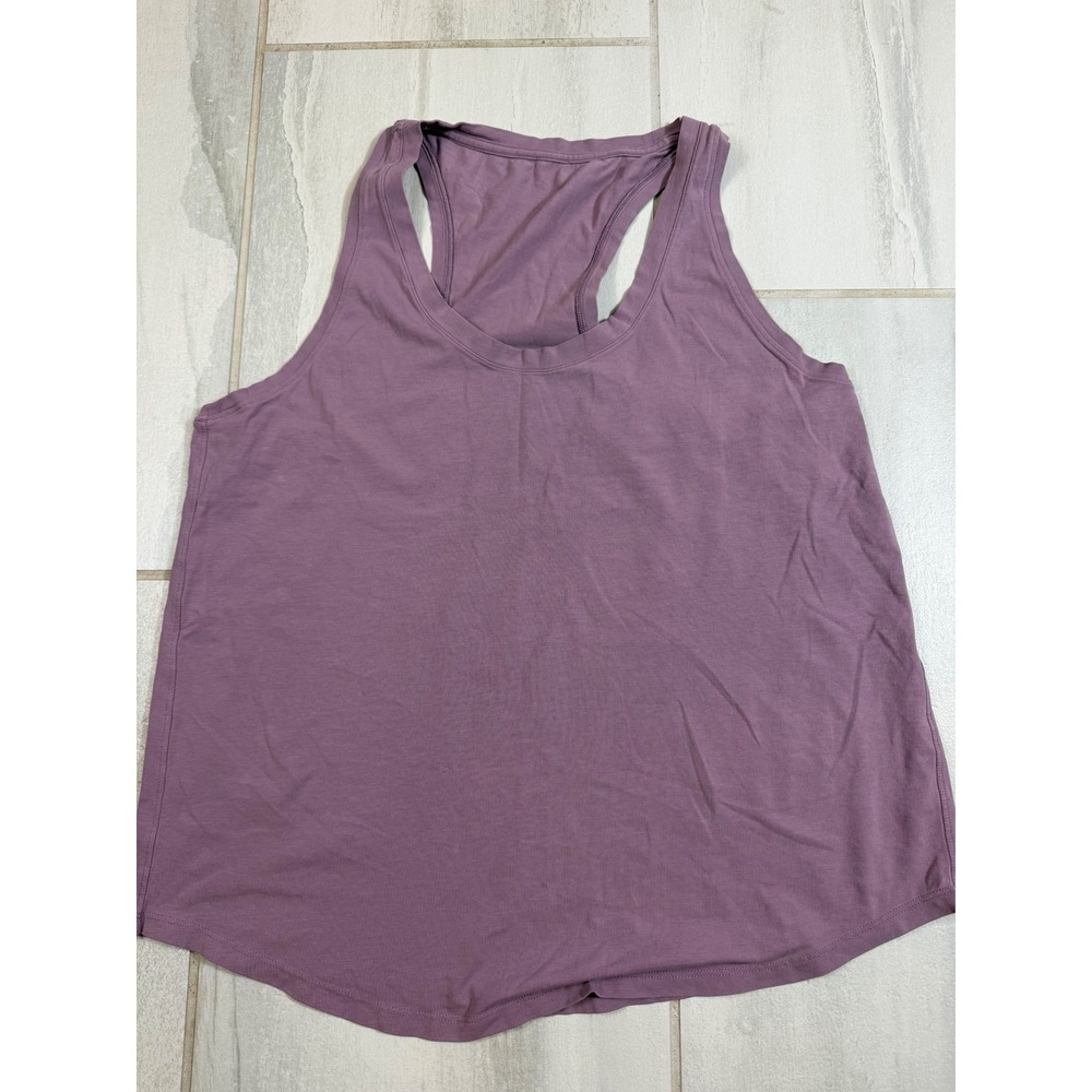 Lululemon Love Tank Top Purple Racerback‎ Curved Hem Activewear Womens Size 6